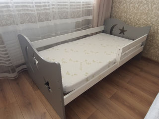 Детская кровать Poland Stars 80x160 Grey