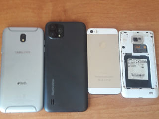 Продам телефони на запчасти samsung j7 ,samsung S2,iPhone 5S, Blackview A55
