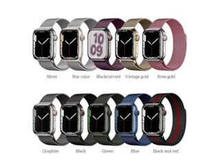 HOCO iWatch WA03 Seria simplă de frumusețe curea de oțel milaneză (42/44/45/49mm) foto 0