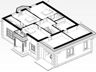 Casă de locuit individuală cu 2 niveluri P+M/ reconstrucții / renovări / arhitect / 3D foto 6