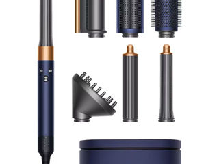 Ondulator Multistyler Dyson HS05 Airwrap Complete Long Volumise, 90 grade, invelis ceramic, albastru