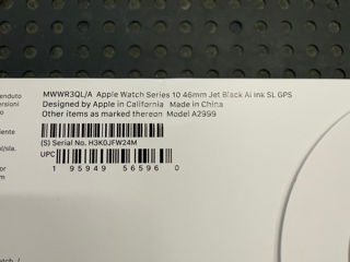 Apple Watch 10 46 mm Jet Black Aluminium Ink Sport Loop GPS Sigilat Original Garantie Apple foto 3