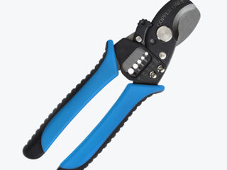 Инструмент для резки кабеля и провода, hoegert, кабельные ножницы, кабелерез с трещоткой foto 4