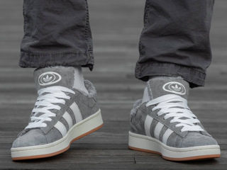 Adidas Campus Grey Unisex cu blana/с мехом foto 8