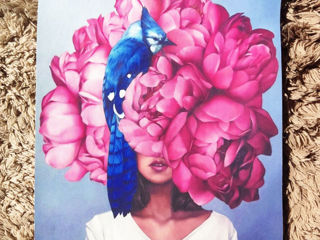 Концептуальный плакат "Девушка в цветах" foto 2