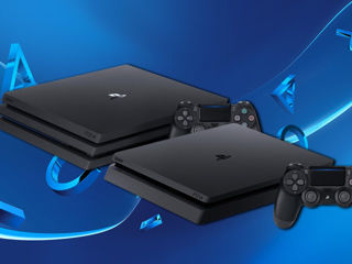 Sony PS4 Slim 1 Terabait (джойстик и игра formula1).