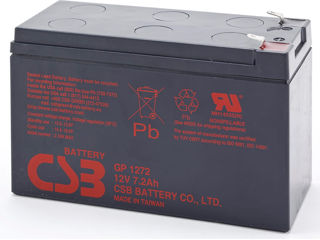 Baterie CSB 12V 7AH pentru UPS  Auto  Alarma foto 2