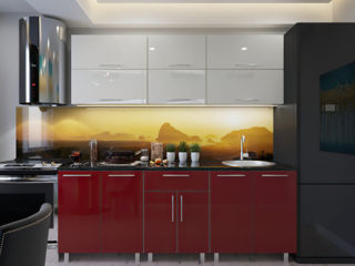 Se vinde  Bucătărie modulară Modern 2.4m cu fațadă MDF (High Gloss) calitativ, cu design modern. foto 10