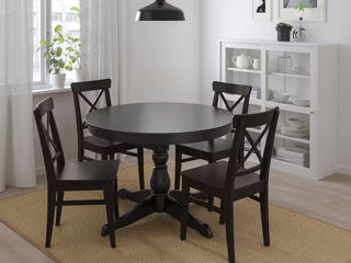 Set masă cu 4 scaune clasice IKEA