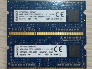 DDR3 для ноутбуков 12800S 4GB PC3L 100 леев foto 3