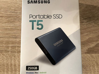 Новый внешний SSD Samsung T5 на 250gb, недорого ! foto 1