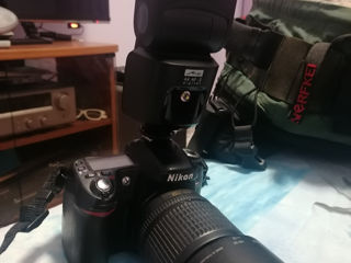 Nikon d80 plus blit Metz 44 AF-2 foto 1