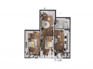 Apartament cu 2 camere, 69 m², Centru, Codru, Chișinău mun. foto 7