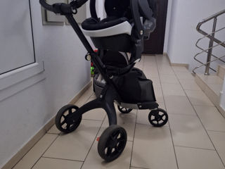 Carucior 3in1 Stokke Xplory v6 și Suportul ISOFIX foto 4