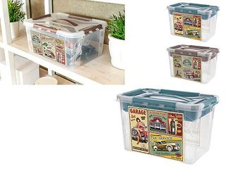 Container Cu Capac Grand Box 6.6L, 29X19X18Cm, Cu Lacate