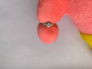 Кольцо, серебро 925 пробы, размер 17.5, камень - фианит