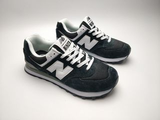 New balance 574 black white foto 1