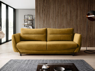 Canapea catifelată și practică cu maxim confort foto 1