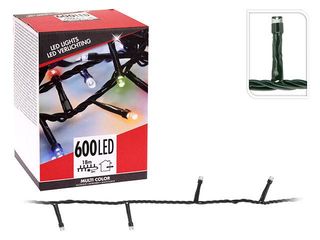 Luminite De Craciun "Sarpe" 600Led Multicolore, 18M, In/Out