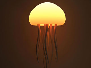 Lampă de masă meduză / Lampă Jellyfish / Настольная лампа во форме медузы