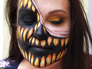 Makeup / machiaj & face painting, grim de halloween, макияж (make-up) и аквагрим, грим на хэлоуин