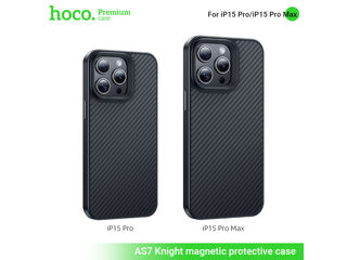 Husă de protecție magnetică Hoco Knight pentru iPhone 16 Pro(AS7) foto 2