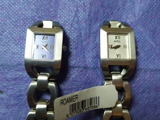 Часы наручные женские кварцевые производство Швейцария Roamer сапфировое стекло.