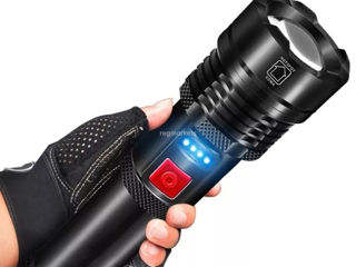 Мощный фонарик аккумуляторный тактический X-Balog X92 P70 / 7668 с зарядкой от USB фото 1