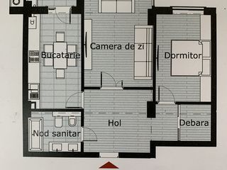 Apartament cu 3 camere, 83 m², Periferie, Ialoveni, Ialoveni foto 8