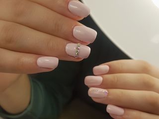 Alungirea unghilor +shellac calitativ /наращивание ногтей : коррекция ;лак-гель    чеканы foto 7