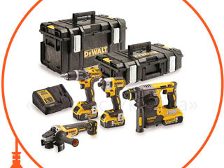 Set 4 scule electrice cu acumulator DeWalt DCK422P3 foto 2