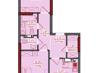 Apartament cu 3 camere,  Centru,  Ghidighici,  Chișinău mun. foto 4