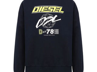 Diesel Men's Girk K11 Sweater Logo Navy Blue Size S