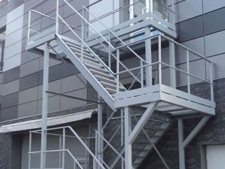 Лестницы металлические, пожарные, винтовые, межэтажные, промышленные foto 2