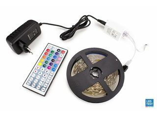 Banda led RGB alba sau multicolora, controlere cu telecomanda,blocuri de alimentare .
