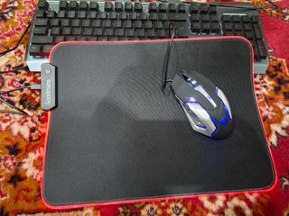 Set Mouse, tastiera si mouse pad de jocuriMausИгровая мышь, игровая клавиатура foto 2