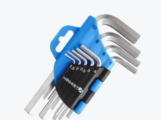 Наборы Г-образных ключей, набор шестигранных Г-образных ключей, hoegert, ручной инструмент, panlight foto 7