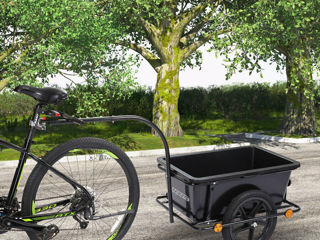 Велосипедный прицеп с пластиковой емкостью на 90 литров, включая сцепку
