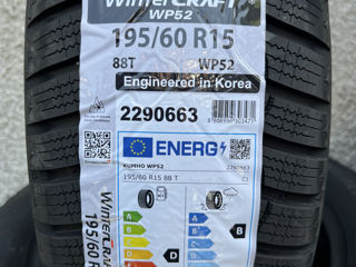 195/60 R15 Kumho Wintercraft WP52/ Доставка, livrare toata Moldova 2024 foto 2