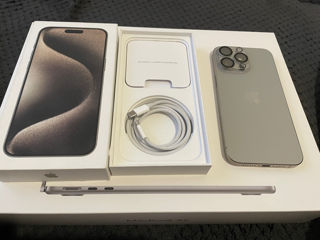 iPhone 15 pro Max Natural titanium 256 GB