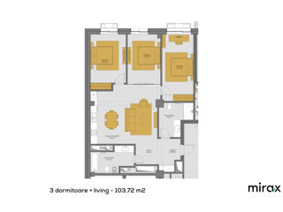 Apartament cu 4 camere, 104 m², Râșcani, Chișinău foto 5