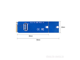 NGFF M.2 to USB 3.0 Card Adapter for Riser - Для райзера foto 4