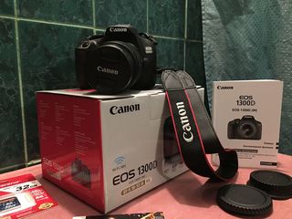 Canon EOS 1300D . Новый в упаковке, Тип камеры зеркальная, Объектив Есть! ISO 12800, Video Full HD! foto 1