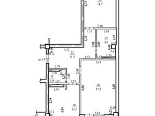 Apartament cu 3 camere, 69 m², Ciocana, Chișinău foto 2