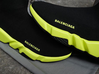 Balenciaga Speed Trainer black & neon Unisex foto 2