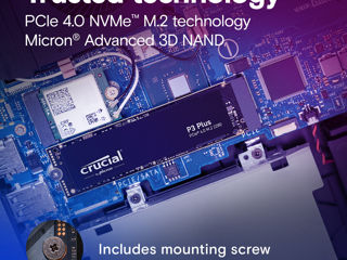 SD NVME 1.0TB Crucial P3 Plus PCIe4.0 x4  [Read 5000 MB/s, Write 4000 MB/s] foto 4