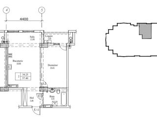 Apartament cu 2 camere, 79 m², Botanica, Chișinău foto 10