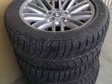 Диски bmw 18"  с зимней резиной bridgestone blizzak 245/50 r18 foto 2