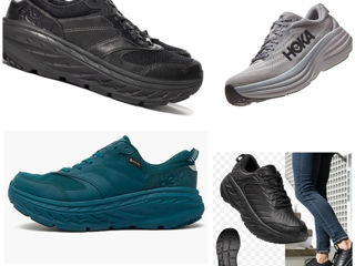 Лучшая амортизация! кожа! gore tex! кроссовки для бега и ходьбы hoka bondi 7, 8, x,sr, l скидки 50% foto 1