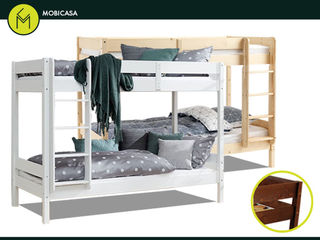 Cauţi pat pentru 2 copii. Patul Ara etajat din lemn e ideal! foto 8